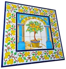 Tile picture lemon tree 75x75