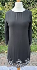 CHIFFON BEADED BLACK PARTY