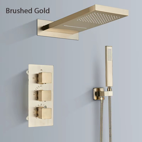 Thermostatic concealed shower - concealed,
