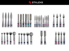 STALEKS PRO Diamonds DRILL BITS professional tools for manicure and pedicure 