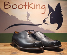 Black Oxford Leather Parade Shoes with hard wearing Rubber sole UK 9 M