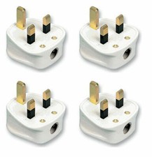 4 x Standard UK Fused 5A 5 Amp