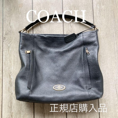 Coach genuine leather tote bag - genuine,
