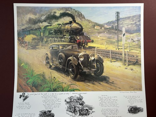 Vintage bentley blue train - vintage,