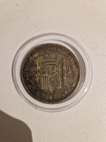 1870 spain pesetas - spain, silver