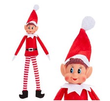 12 inch Long Leg Red Boy Jingle the Elf Figure SKU: 446059D 