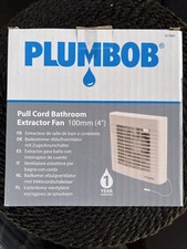 Plumbob Pull Cord Bathroom Extra Tor Fan 100mm (4”)