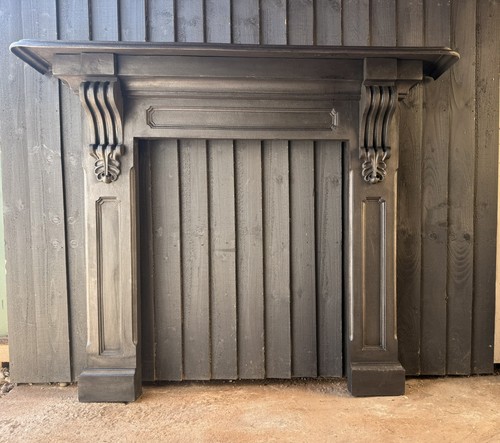 Cast iron fireplace - fireplace, surround