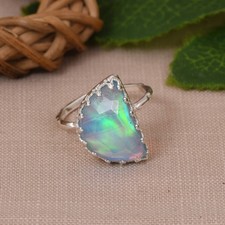 Half Moon Aurora Opal 925