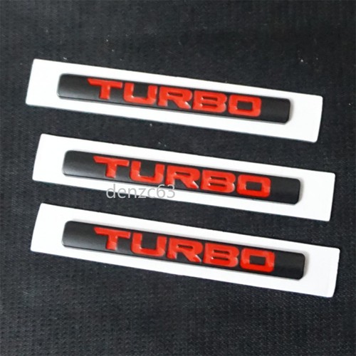 Small matte black - 3x, turbo