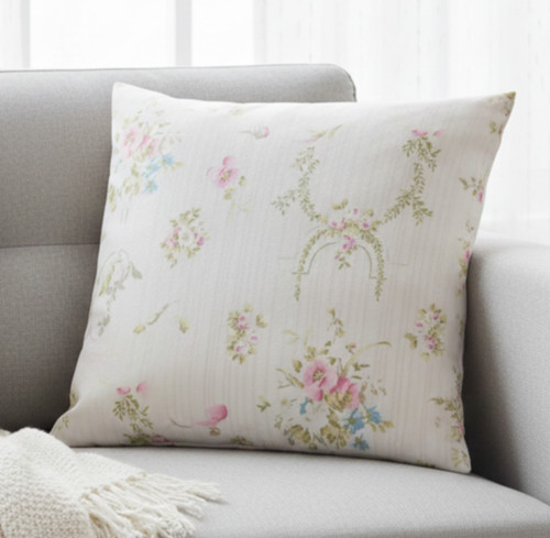 Vintage floral cushion - floral, cover
