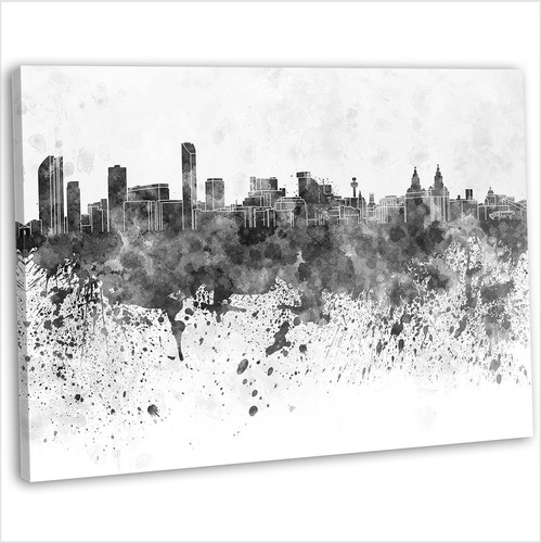 Liverpool skyline canvas print - liverpool,