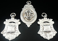 3 Sterling Silver Pocket Watch