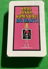 SEALED Old Non Standard * SMALL BUSTED WOMEN BIG HEARTS * Playing Cards CARTOONS