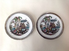 Antique Earthenware Nankin Plates Circ. 1868-1875 Whittingham Ford & Co