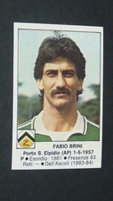 #213 FABIO BRINI UDINESE ZEBRETTE FOOTBALL FOOTBALL FOOTBALLERS 1984-1985 EDIS