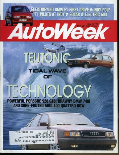 Autoweek magazine may 1992 - autoweek,