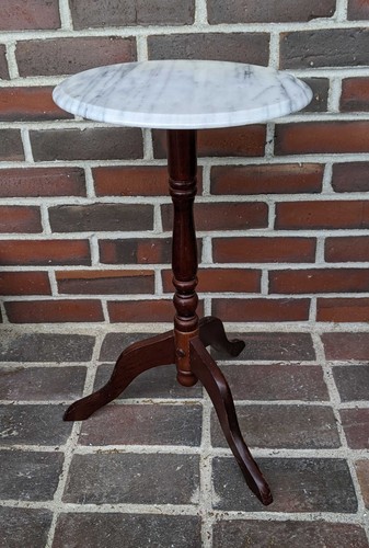 Vintage marble top plant - marble,