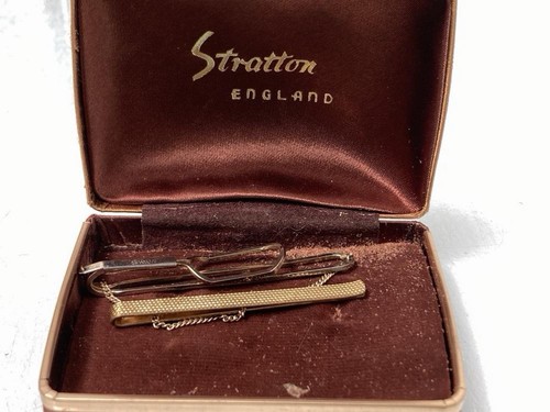 Vintage stratton gold tie clip - vintage,
