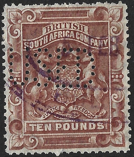 Rhodesia 1892 10 - rhodesia, £10