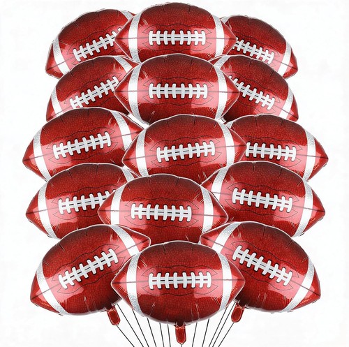 Football foil balloons 15pcs - football,