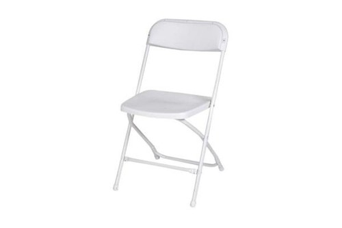 White folding metal - white, chairs