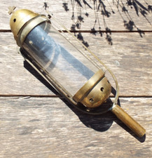 A RARE BRASS GOTHIC CHURCH PROCESSION CANDLE LANTERN