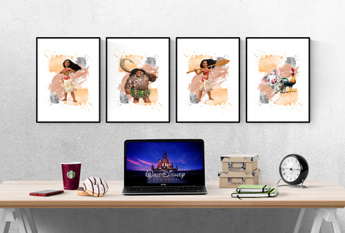 Disney moana watercolour set - watercolour,