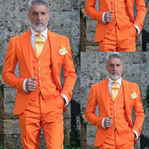 New orange men suits - orange,