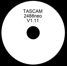 Tascam 2488neo Firmware Operating System CD V1.11 (Latest version, CD only)
