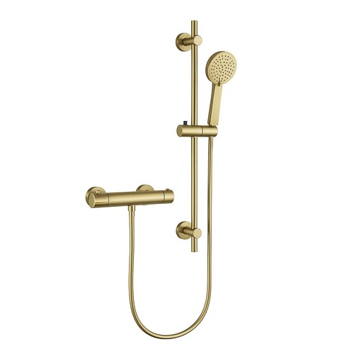 Brushed brass exposed - brushed,