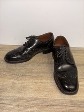 Scottish Highland Kilt Shoes Brogues Black Leather Formal Mens Male UK Size 6.5