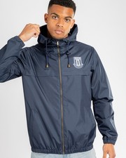 STOKE CITY Windbreaker Hoodie Jacket Mens LARGE Hooded Rain Coat STH7