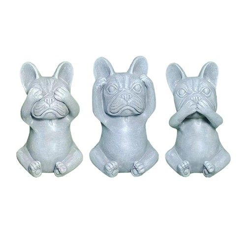 French bulldog statue dog - bulldog,