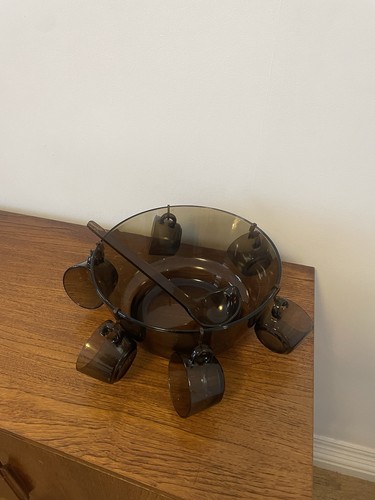 Vintage vereco smoked glass - vereco,