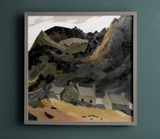 Gwastadnant - Original Welsh Landscape - Oil Painting After Kyffin Williams