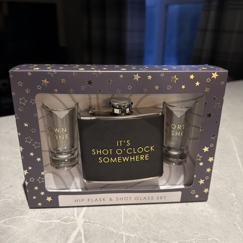 Hip flask and shot glass - , set
