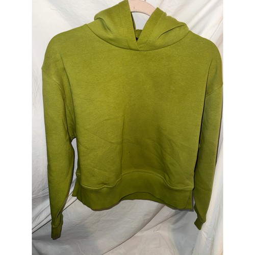 Zara lime green cropped hoodie - lime,