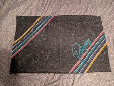 Playboy Vintage Single Pillow Case Washed Black Neon Bunny 90s Rare