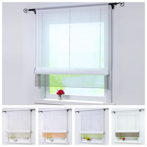 Rod pocket roman curtains - rod,
