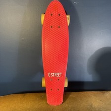 D Street Skateboard Red VGC Like Penny Boards