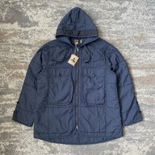 Nigel Cabourn Lybro Parka Jacket Mens Medium Navy Quilted Nylon Utility BNWT