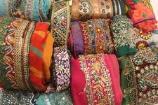 Wholesale Lot Sari Scraps