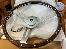 Land Rover 16 Inch Wood ser 2a 3  Slotted Steering Wheel Inc Pol Centre Boss