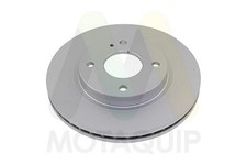 2x Motaquip Brake Discs Pair Vented fits FORD FIESTA VI KA+ Front 2008 on 257mm