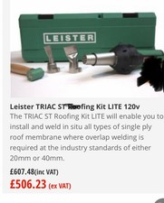 Leister Triac S, Used, With Accessories For Flooring And roofing