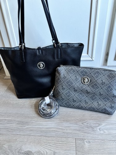Polo assn black tote bag - u.s.,