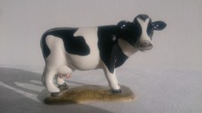Quail Ceramics, Handpainted, Friesian, Cow, Figurine.