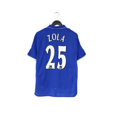2001/03 ZOLA #25 Chelsea Vintage Umbro Home Football Shirt (M)