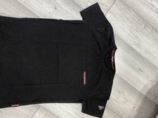 PRADA Milano Men's T-Shirt Small In Red and Black 100% Cotton With Prada Badge